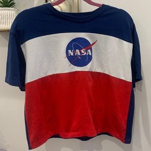 NASA cropped tee